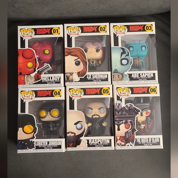 Full Set of 6 Funko Pop! Comics Hellboy Vinyl figure 2017 Vaulted🔥 - Picture 1 of 6